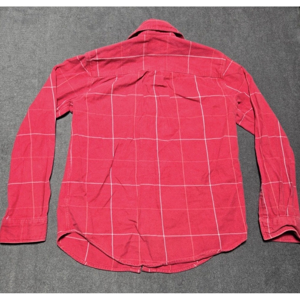 Aubin & Wills Check Shirt Size UK 8 US Small Red Plaid Check London England - Picture 5 of 7